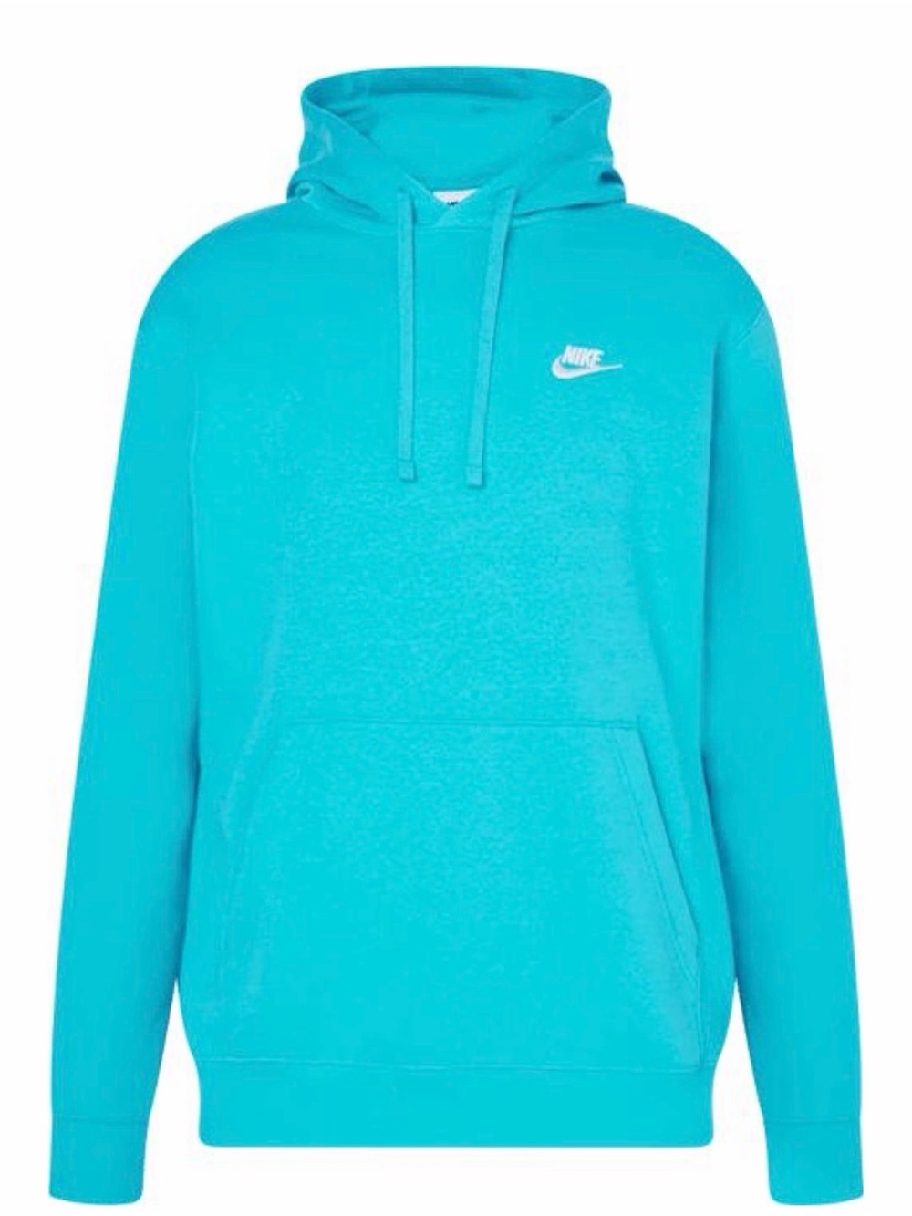 Nike Sportswear Club Fleece Turquoise Aqua Hoodie Pullover Size L